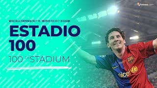 Los 100 estadios donde Lionel Messi anotó goles [upl. by Prudhoe900]