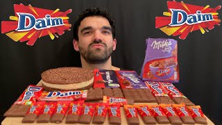 ASMR MUKBANG CHOCOLATE BARS DAIM CHEESECAKE CHOCOLATE DAIM BARS MINI CHOCOLATE DAIM먹방 초콜렛 다임 치즈케이크 [upl. by Adlin]