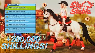 BUYING THE ENTIRE CAMP WESTERN WITH ONLY JORVIK SHILLINGS  Star Stable Online [upl. by Baldwin]