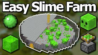 Ultimate Minecraft 120 Slime amp Slime Farm Guide  Auto Slime Farm Tutorial [upl. by Isherwood]