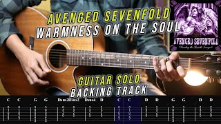 Avenged sevenfold  Warmness On The Soul  Solo Backing Track  TAB [upl. by Anitneuq740]