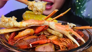 ASMR  SEAFOOD BOIL  Eating sounds No talking [upl. by Ardehs]