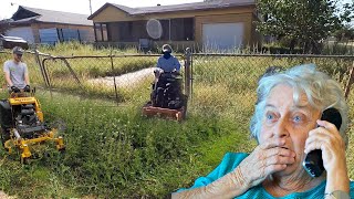 Neighbors Calling SB Mowing for help while I Cleaned Up this ABANDONED HOUSE [upl. by Iddo]