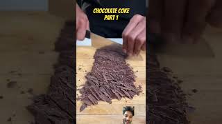 Coke chocolate part 1 chocolate satisfying food icecream experiment eatingvideos shorts [upl. by Aihpos]