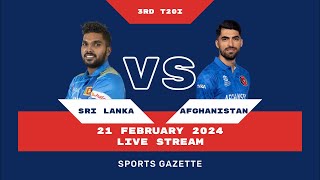 Sri Lanka vs Afghanistan  3rd T20I Live [upl. by Colombi]