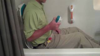 US Mobility Bathmaster Sonairs Reclining Bath Lift Demo and Feature Video [upl. by Nylanej]