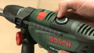 Bosch Slagborrmaskin Bosch PSB 500 RE Effekt i små utrymmen [upl. by Poore]