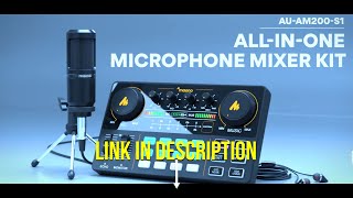 MAONO Sound Card Audio Interface CASTER LITE AM200 S1 All in on Condenser Microphone Mixer [upl. by Sibley]