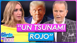 Raúl de Molina y Lili Estefan reaccionan a la victoria de Donald Trump  El Gordo y La Flaca [upl. by Retxed]