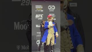 Colby Covington amp Leon Edwards Separated by Security Face Off  UFC 296 [upl. by Naitirb]