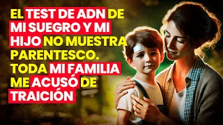 El test de ADN de mi suegro y mi hijo no muestra parentesco Toda mi familia me acusó de traición [upl. by Anaerol483]