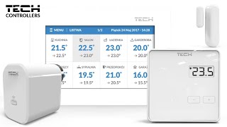 TECH Controllers  SINUM system radiator heating control [upl. by Leizahaj]