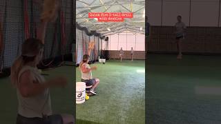 INSANE looking softball drill 🤔🤯 shorts [upl. by Suirtimed168]