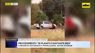 Ataque a vehículos policiales en Lambaré viceministro afirma que procedimiento fue bien planificado [upl. by Zahara]