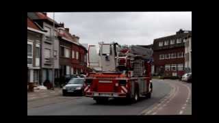 Brandweer Zelzate  Brand GeurRook  Kerkstraat Moerbeke Waas  15 Februari 2014 [upl. by Hammerskjold]