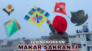 Kite Fight on Makar Sakranti 😱 patang  Kites  Manjha [upl. by Henrietta]