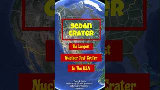 The Largest Nuclear Test Crater In The USA nuclear nevada googleearth [upl. by Nosredna]