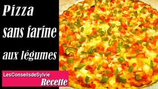 Ep 104  Recette  Pizza sans farine aux légumes simple Rééquilibrage Alimentaire  Régime [upl. by Huxley]