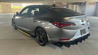 Acura Integra rear diffuser install [upl. by Samot]