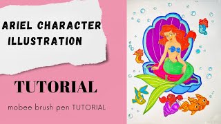 Ariel character illustration ononnasartstudio disney ariel [upl. by Malory]