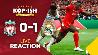 LIVERPOOL LOSE IN THE FINAL  LIVERPOOL 01 REAL MADRID  LIVE INSTANT MATCH REACTION [upl. by Ayotac]