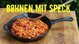 Bohnen mit Speck  baked Beans amp Bacon [upl. by Gnok213]