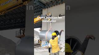 Smoke Straction fan installation  HVAC system smokestractionfan hvacsystems electrical [upl. by Nagrom225]