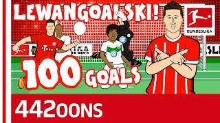 Lewandowskis 100th Goal for Bayern Song  Powered by 442oons [upl. by Anrak466]