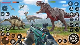 Dinosaur Shooting Games Offline  Android Gameplay [upl. by Maghutte266]