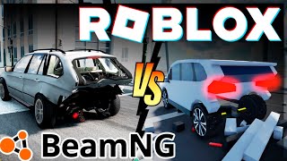 BeamNG VS Roblox 💥Car Crash Compilation 2 [upl. by Hayouqes437]