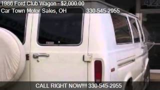 1986 Ford Club Wagon E350 Super  for sale in Girard OH 444 [upl. by Theadora]