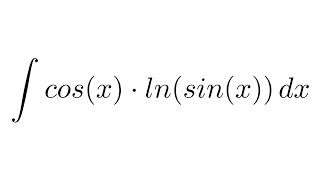 Integral of cosxlnsinx substitution  by parts [upl. by Lauri]