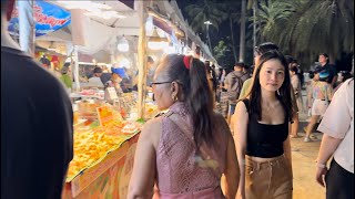 Pattaya Thailand  Beach Road Scenes [upl. by Ennayd]