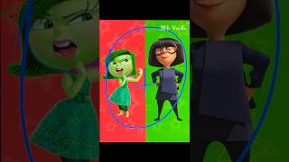 Disgust Inside Out glow up into Edna Mode Incredibles [upl. by Airdua334]