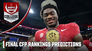 Predicting the FINAL CFP rankings 🏆  ESPN College Football [upl. by Ahseyd]