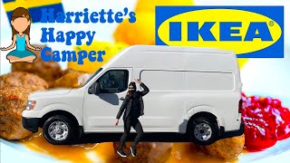 How to convert an IKEA futon bed into a couch  Nissan NV2500 High Roof  Solo Cargo Van Conversion [upl. by Nnyleitak118]