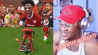 iShowSpeed Highlights From Sidemen Charity Match  REACTION [upl. by Arec387]