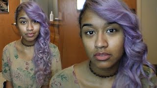 How I Dyed My Hair Pastel Silvery Purple  OffbeatLook [upl. by Norm]