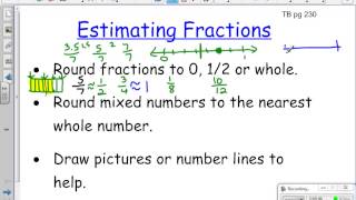 Estimating Fraction Operations 7th Grade Math [upl. by Arleta]