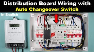 Auto Changeover Switch ATS Connection in Distribution Board TheElectricalGuy [upl. by Neelyad]