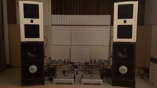 Sound demo of Schiit Tyr amplifiers driving GR Research Super 7 speakers [upl. by Nocam]