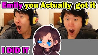 Toast and Emily Wang Reaction when Emily Actually Hit Big [upl. by Airla468]