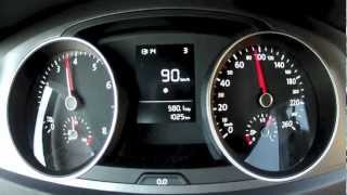 Volkswagen Golf 7 VII 2013 12 TSI acceleration 0  100 kmh 85 bhp [upl. by Anahpos936]