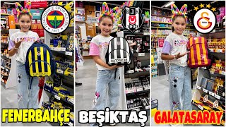 ELİF SİNEM FANATİK KIRTASİYE ALIŞVERİŞİ  FENERBAHÇE GALATASARAY ve BEŞİKTAŞ HERŞEY SEPETE [upl. by Netsrik]