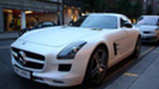 Matte White Mercedes SLS AMG [upl. by Ylrebmic]