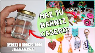 Como hacer BARNIZ para tus manualidades✔️ Proteje y da brillo [upl. by Elleirad]