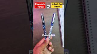 Trimax vs Uniball  The BEST  penreview youtubeshorts writingmania trimax uniball [upl. by Odrarebe]