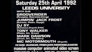 Organik 2 April 1992 part 2 DJ Grooverider  Leeds Uni [upl. by Linskey161]