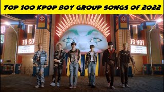 Top 100 Kpop Boy Group Songs of 2022 PART 2 [upl. by Grethel417]