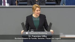 Dr Franziska Giffey unterstützt Forderung für mehr Parität im Parlament [upl. by Llevad165]